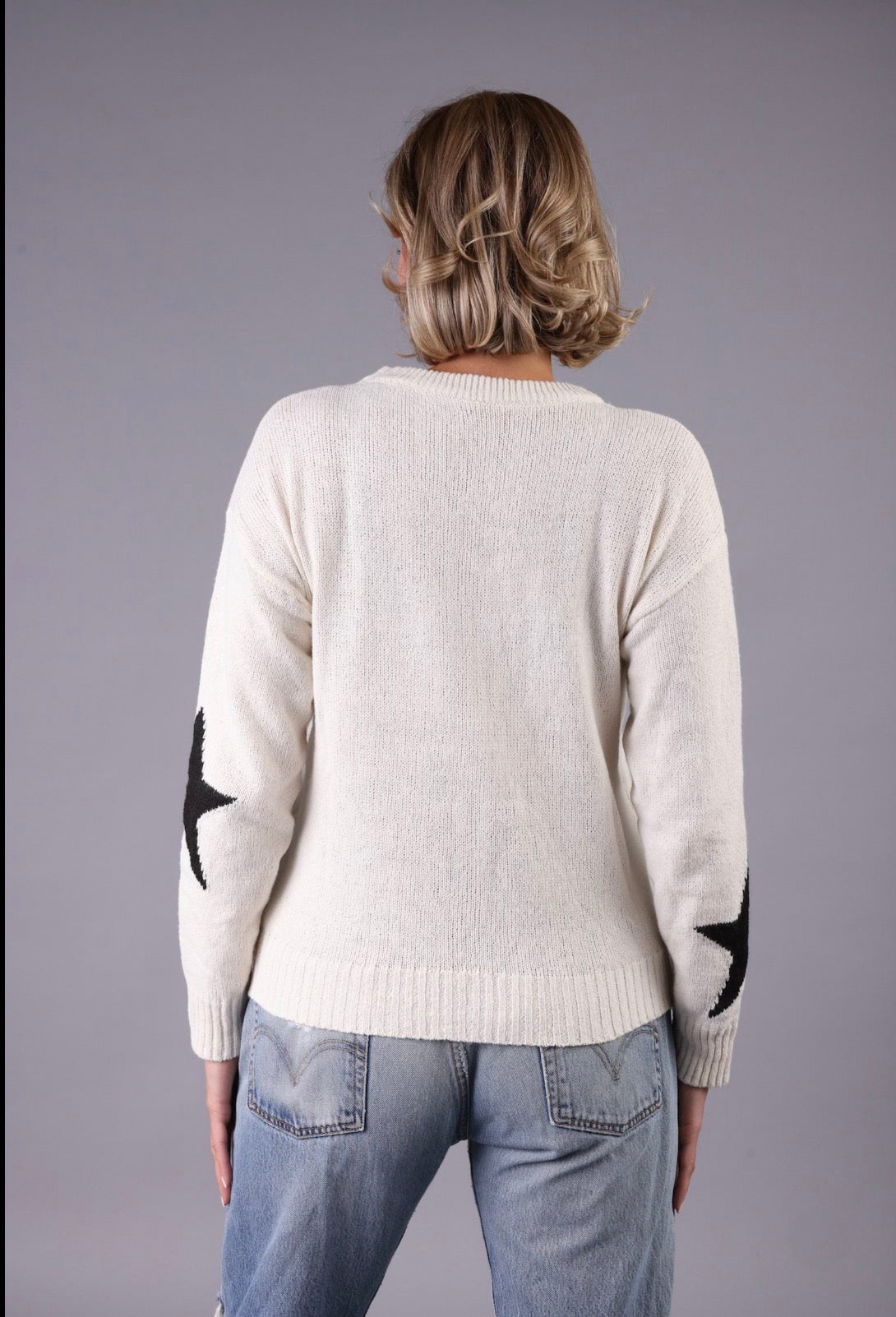 FEQ Star Sweater - White