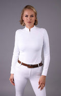 FEQ Ashlynn Perforated Long Sleeve Show Shirt