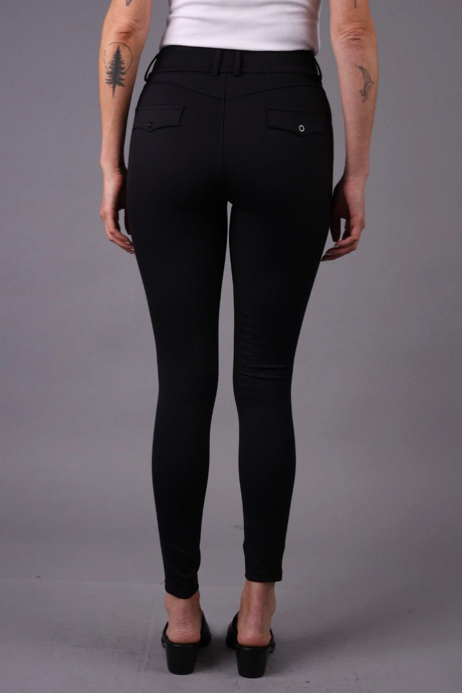 FEQ Arina Silicone Full Seat Breeches in Black