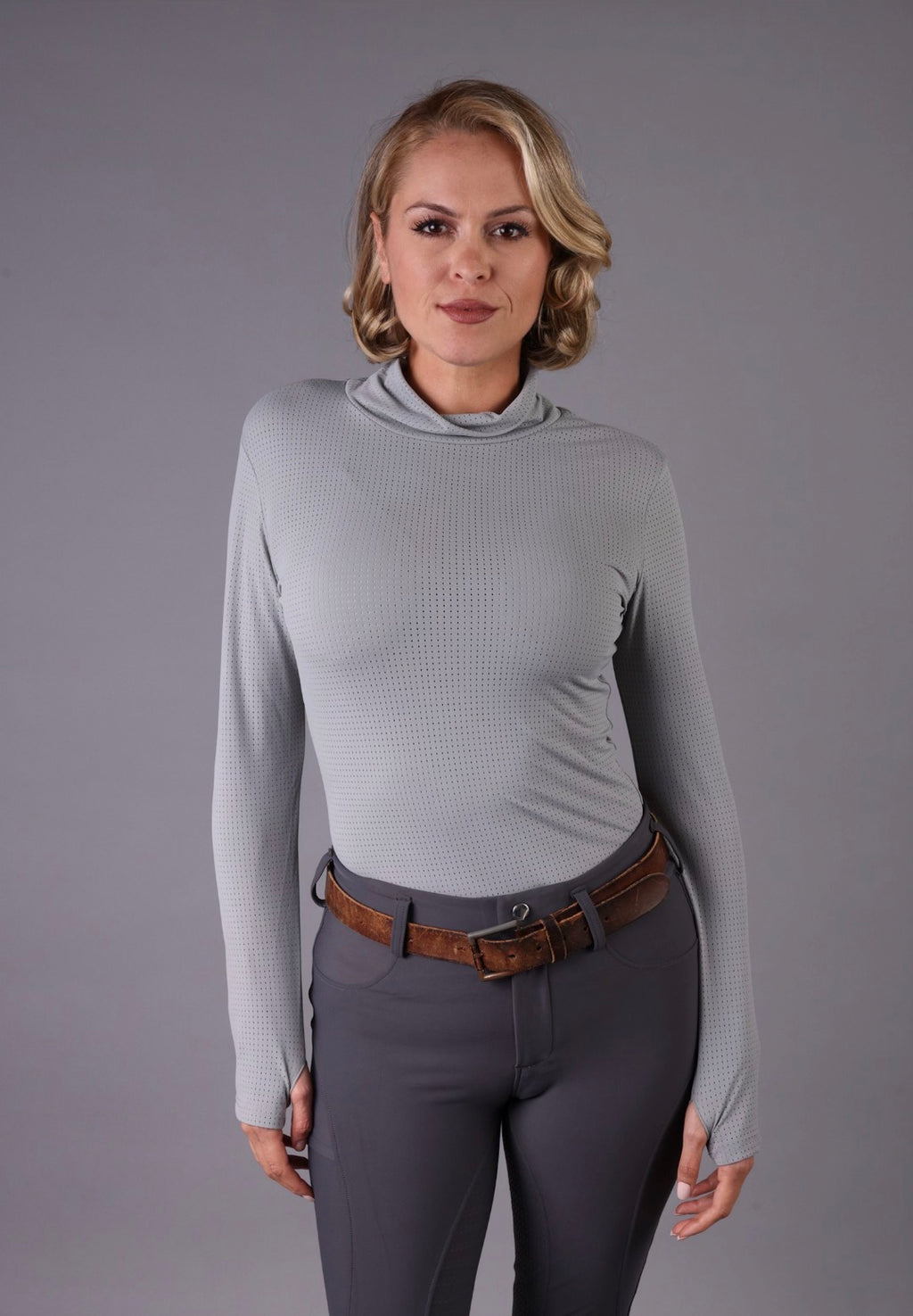FEQ Stella Perforated Turtleneck