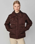 Yagya Short Padded Jacket in Brown
