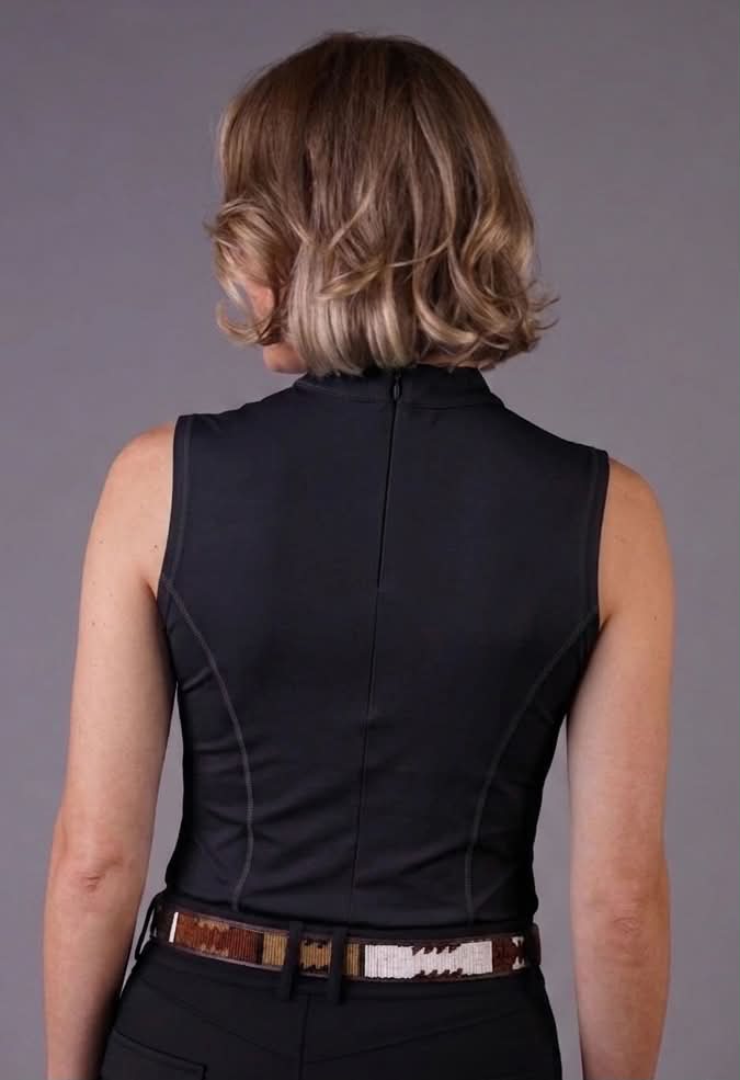 EQUITHEME Sleeveless “Je t’aime” Riding Shirt – Carla