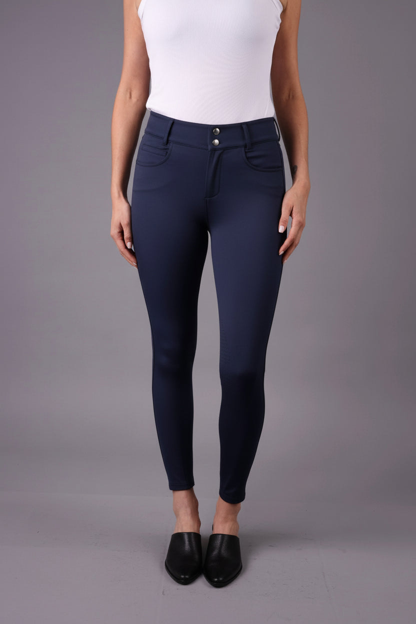 FEQ Arina Silicone Full Seat Breeches in Navy