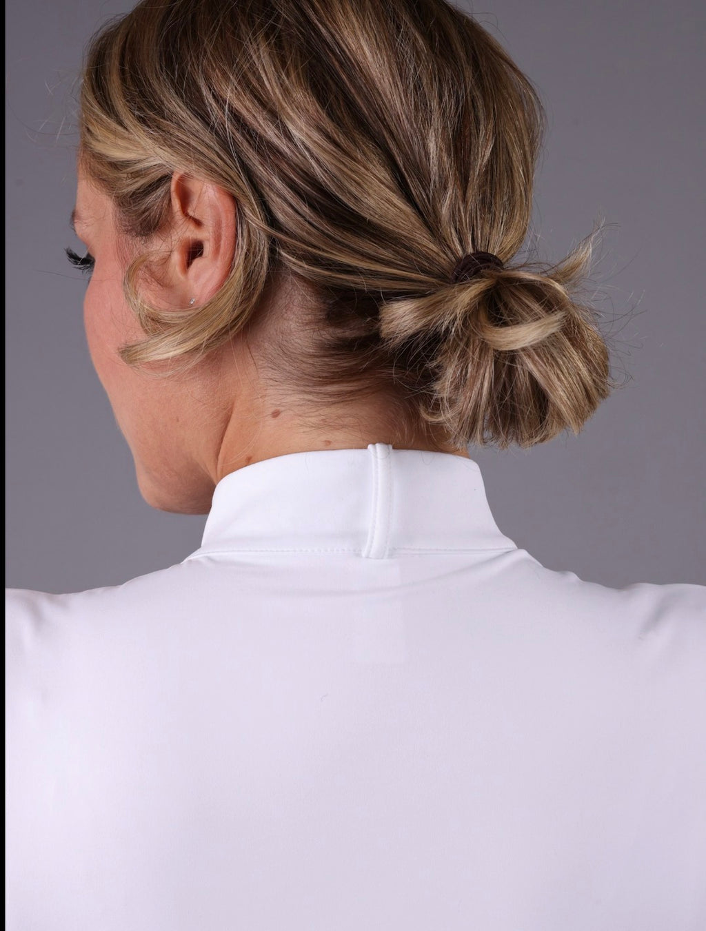 FEQ Samantha Split Color Long Sleeve Show Shirt