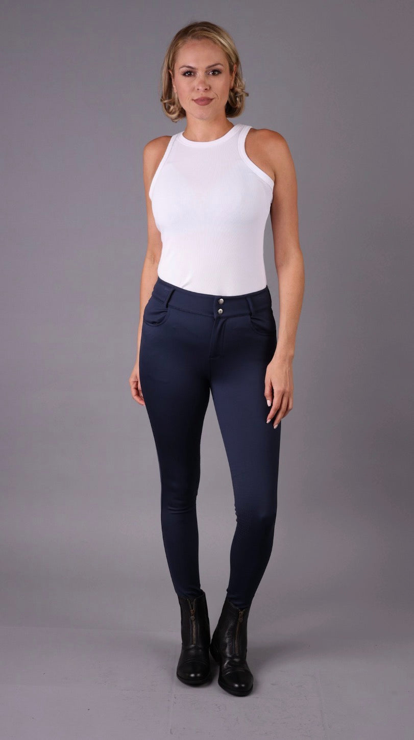 FEQ Arina Euro Style Breeches in Navy