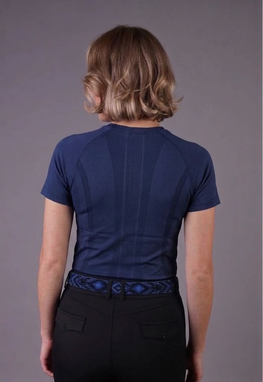 EQUITHÈME  Elena Seamless Short Sleeve Riding Shirt