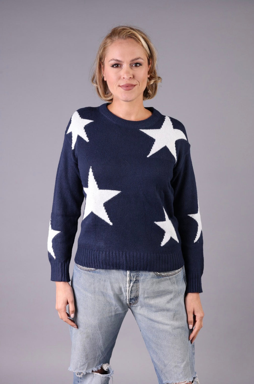 FEQ Star Sweater - Navy