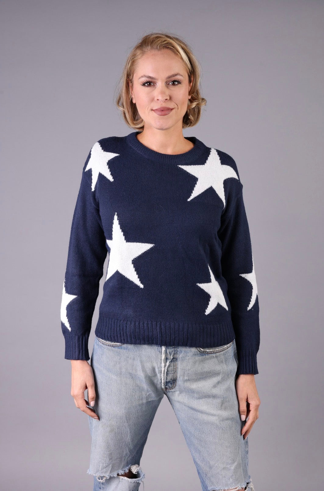 FEQ Star Sweater - Navy