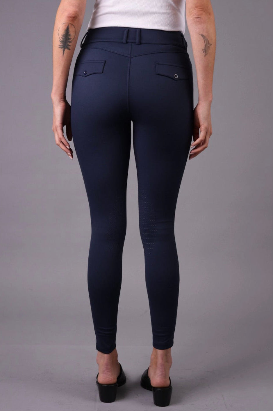 FEQ Arina Silicone Full Seat Breeches in Navy