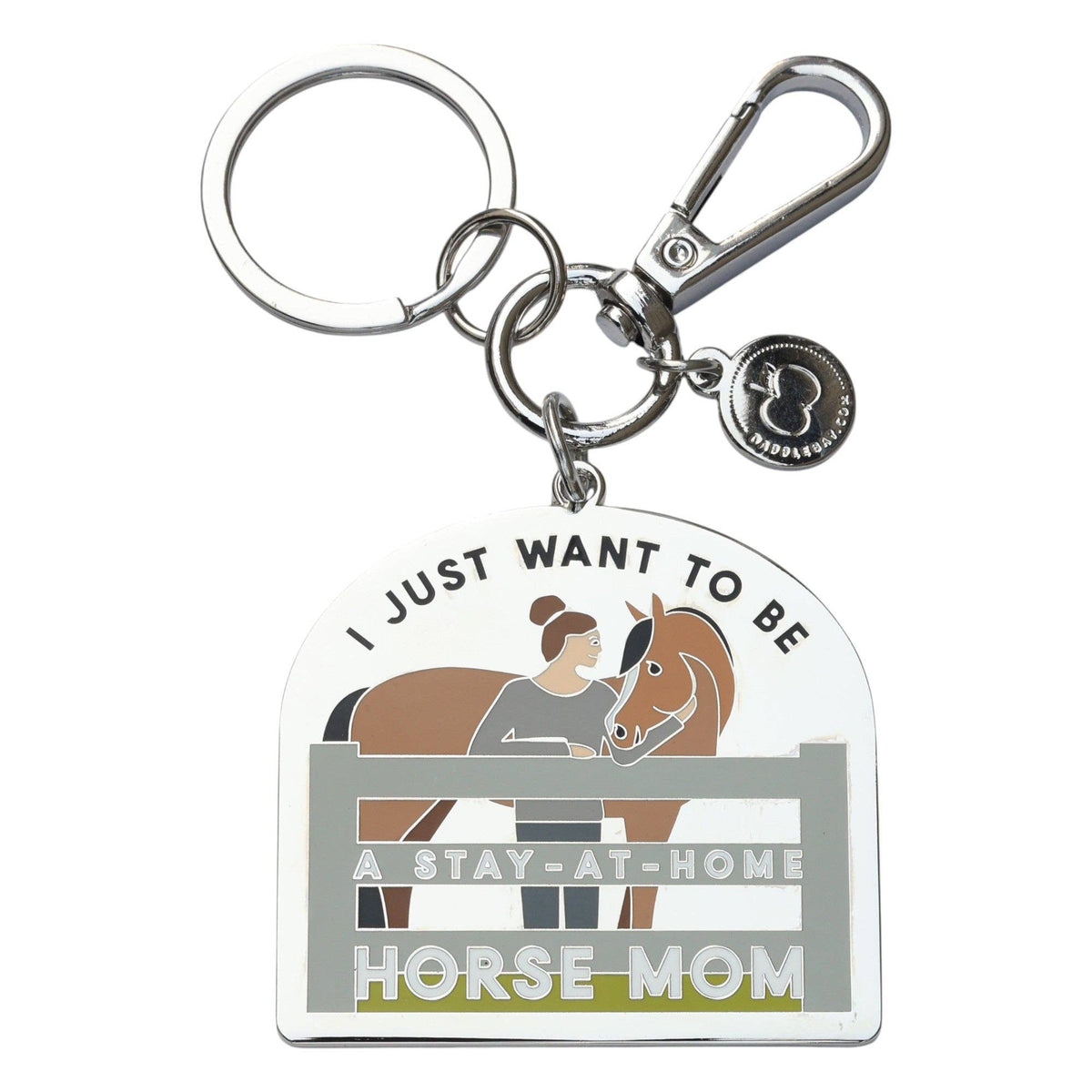 DAPPLEBAY Horse Mom Keychain